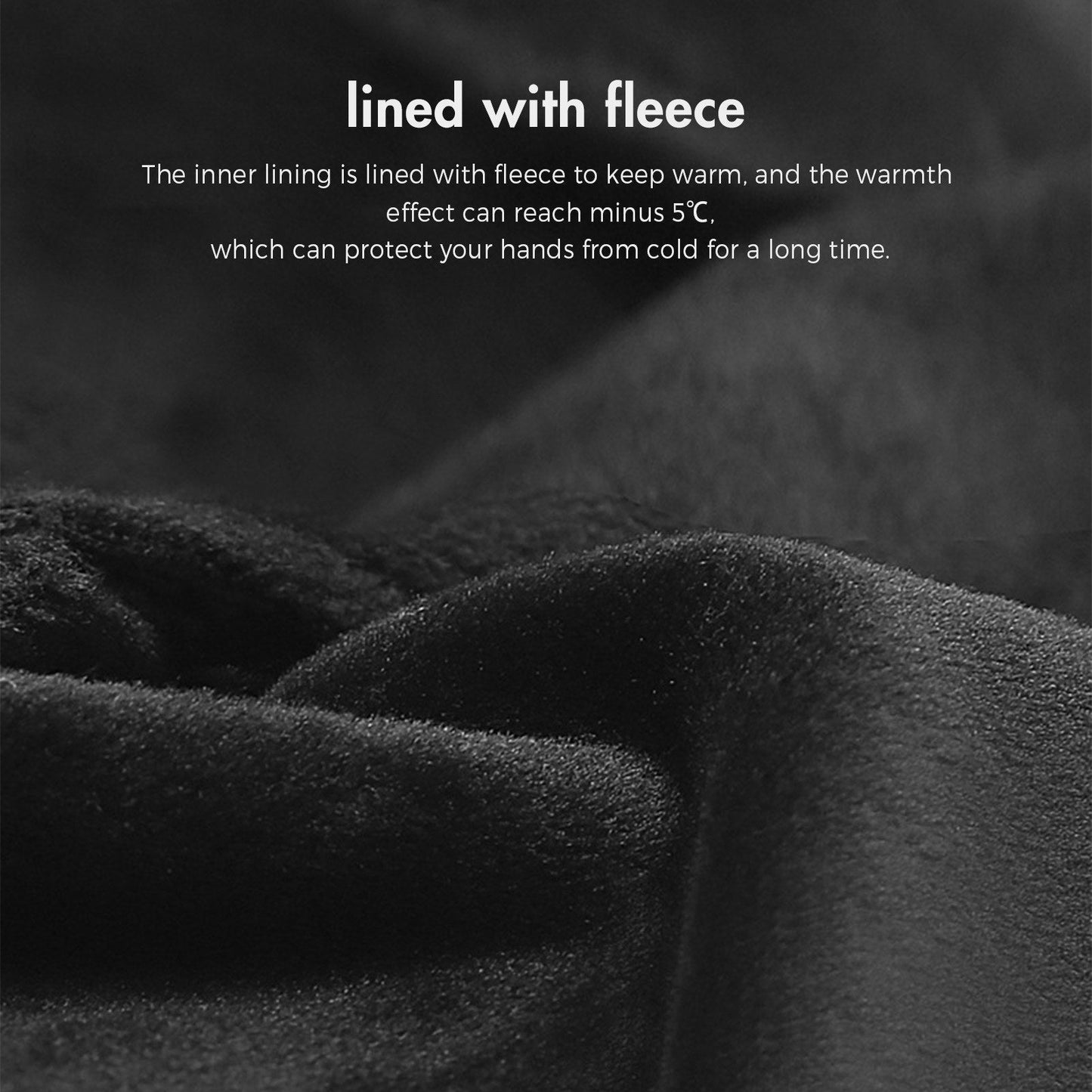 GETDECO waterproof winter cycling gloves with touchscreen fingertips and non-slip palms, designed for warm, comfortable riding in cold weather.