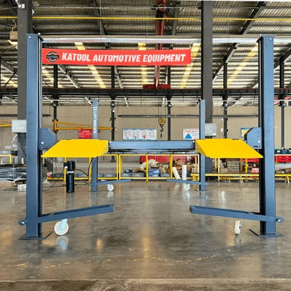 Casavibeo KT-4H850 4-post vehicle storage lift with 8,500lb capacity, shown in a clean garage setting.