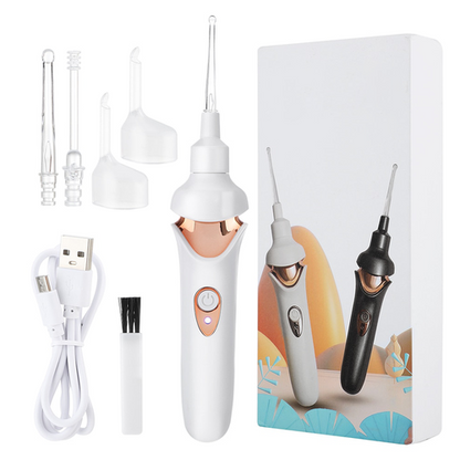 Belro ear vacuum cleaner for health and beauty, showing the device with a silicone tip and ergonomic design for ear cleaning.
