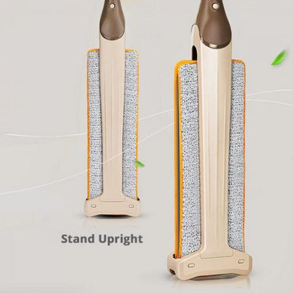 Belro self-wringing double-sided microfiber mop with 360-degree spin for efficient cleaning in home and garden.