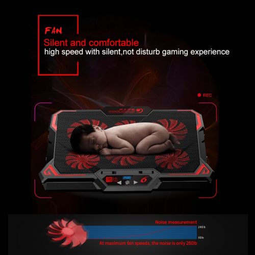 Belro gaming laptop cooler with large cooling pads and adjustable vents, designed for effective heat dissipation during gaming sessions.