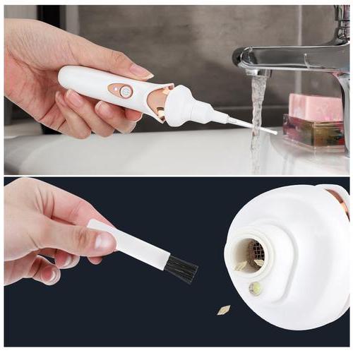 Belro ear vacuum cleaner for health and beauty, showing the device with a clear view of the ear suction tip and control buttons.