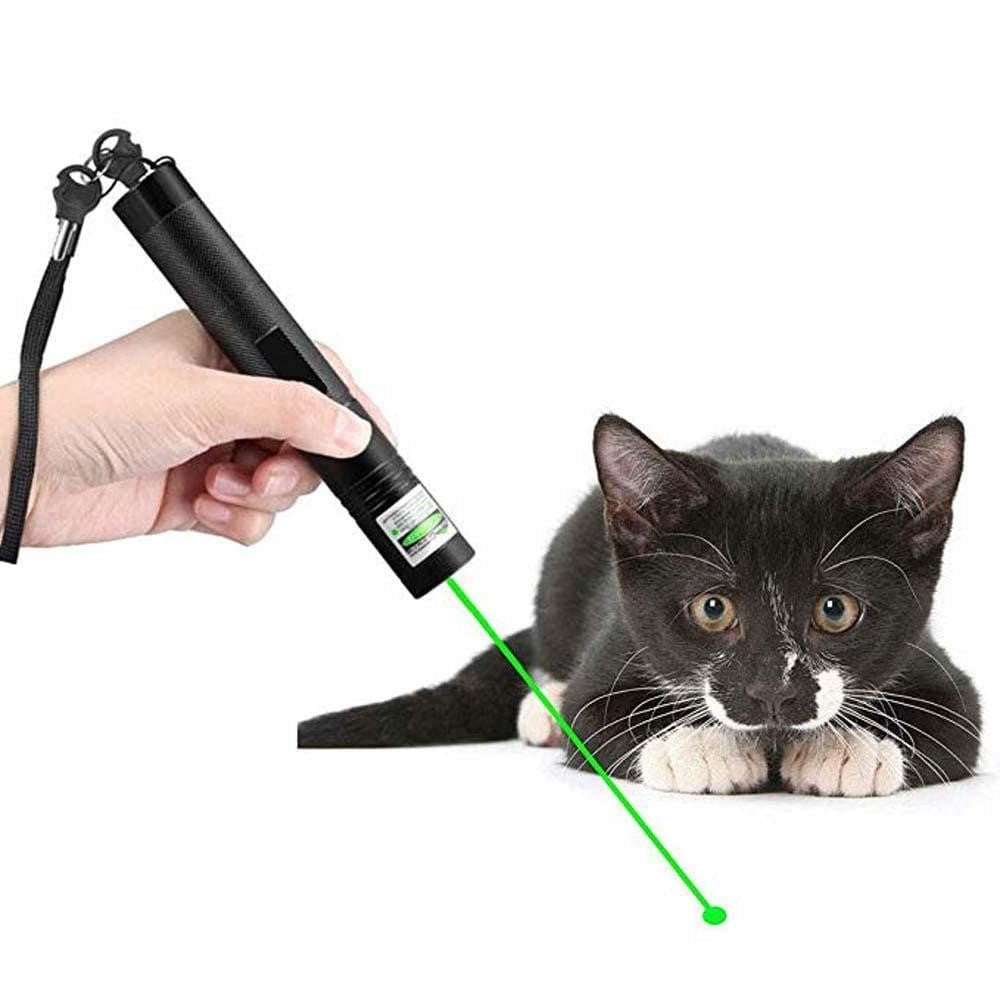 Belro Laser 303 high-power laser pointer with green beam, battery box included, suitable for office and stationery use.