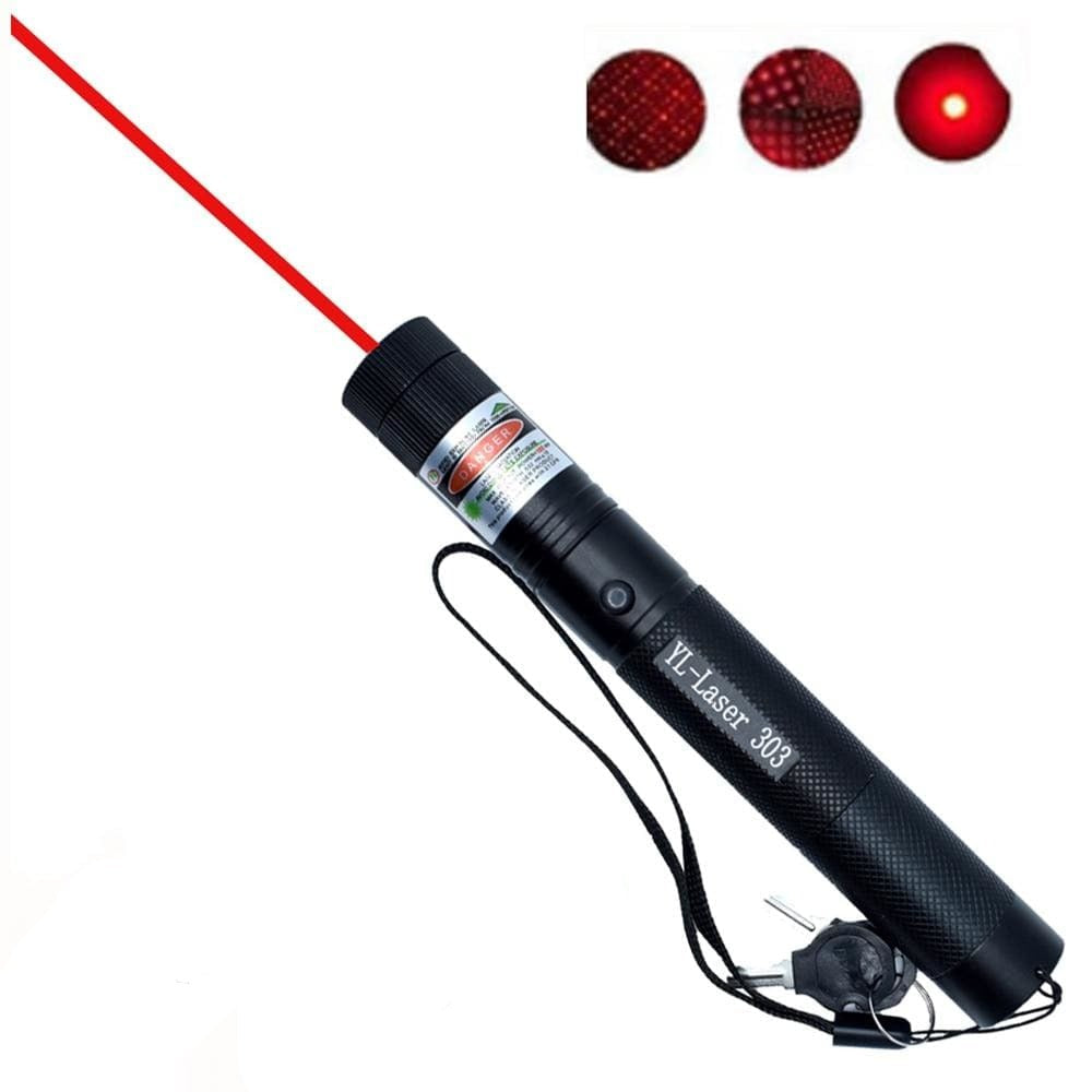Red high-power Laser 303 pointer by Belro, suitable for office and stationery use, with battery box included.