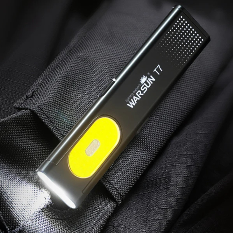 Belro LED keychain flashlight with magnet, compact portable lighting tool with bright LED bulb for convenience.