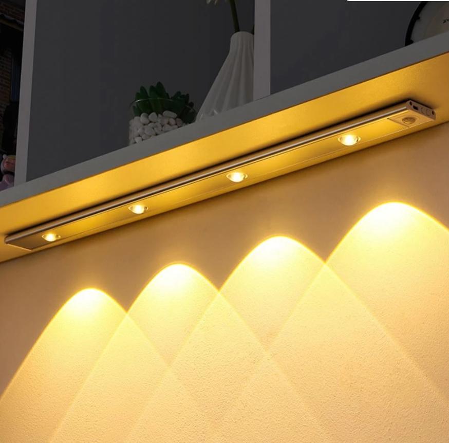 Belro indoor LED motion sensor lamp mounted on a wall, providing automatic lighting for home and garden spaces.