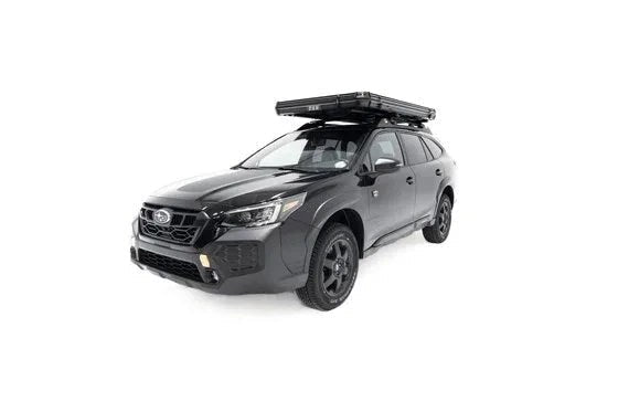 Casavibeo Odyssey V2 Standard hard shell rooftop tent mounted on vehicle, showcasing durable outdoor camping gear.