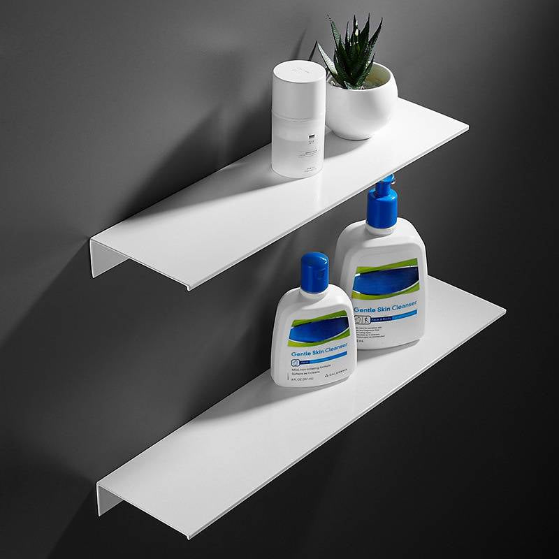 Belro floating shelves mounted on a wall in a modern home, showcasing sleek wooden design for home and garden storage.