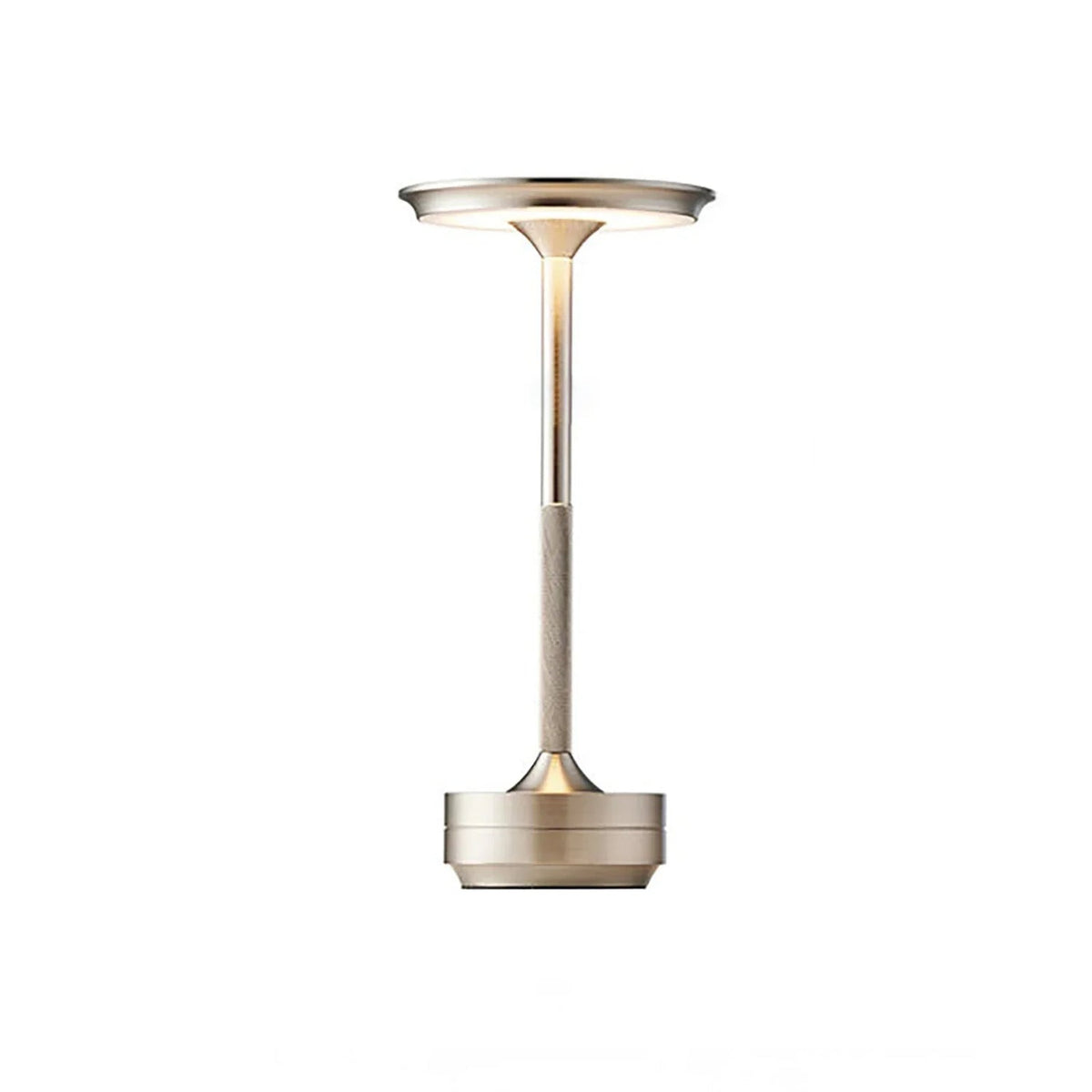 Belro Cable-Free Rechargeable Modern Aura Table Lamp with sleek design, emitting soft ambient light, ideal for modern night lighting.