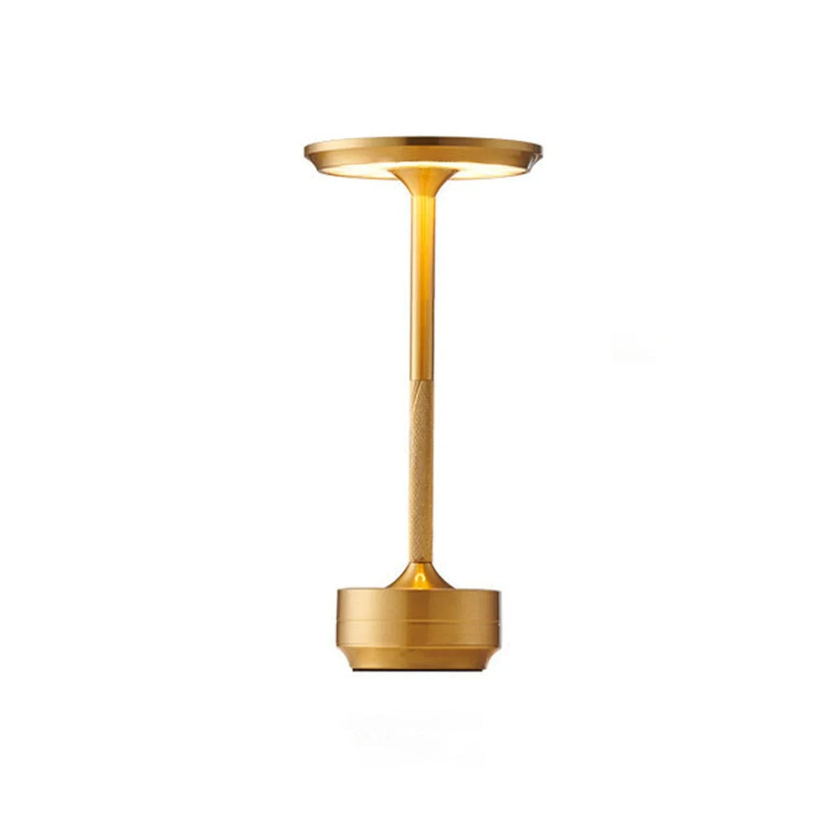 Belro cable-free rechargeable modern Aura table lamp with sleek design, illuminated night light for contemporary home lighting.