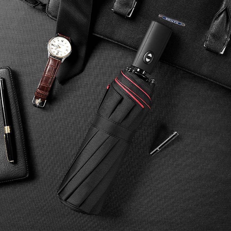 Belro windproof umbrella with sturdy canopy and ergonomic handle, designed to resist strong winds and keep you dry.