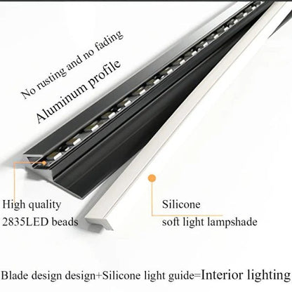 Belro 45-degree LED under cabinet lighting bars, ultra-thin strips for modern home and kitchen cabinet illumination.