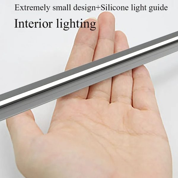 Belro 45-degree LED under cabinet lighting bars, ultra-thin strips providing bright, discreet illumination for kitchen or storage cabinets.