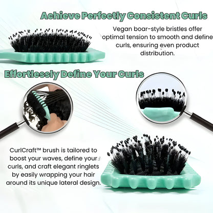 Belro Defining Styling Brush for hair styling and detangling, with a sleek handle and multiple bristles for smooth results.