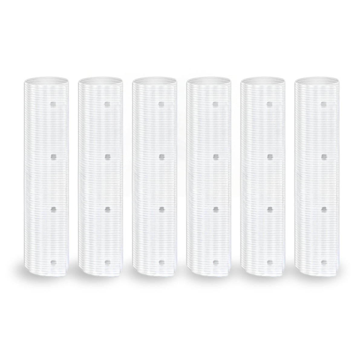 Set of six Belro squirrel baffles for trees, outdoor garden decor to prevent squirrels from climbing.