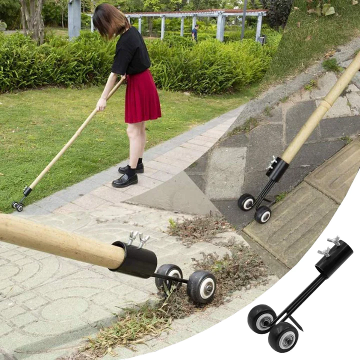 BowLift Gap Weeder Tool with strong steel blade and ergonomic handle for easy weed removal, ideal for gardening and landscaping.