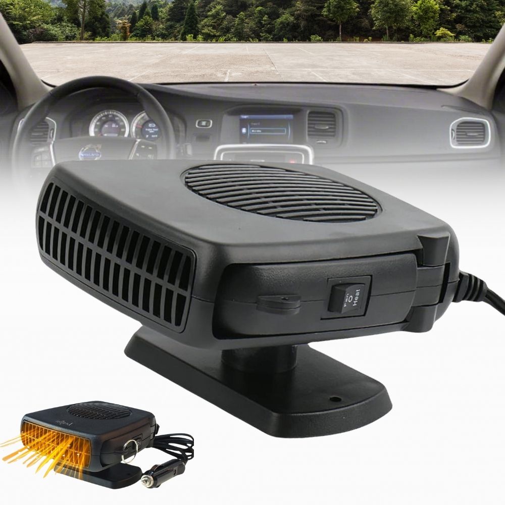 Belro 12V car heater fan with ceramic element, portable auto heater for fast defrost and interior heating, 150W or 300W power options.