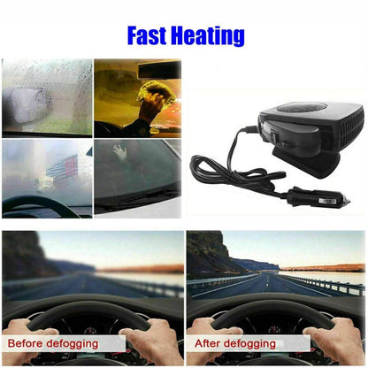 Belro 12V car heater fan with ceramic element, portable auto heater for fast defrost and heating in vehicles.