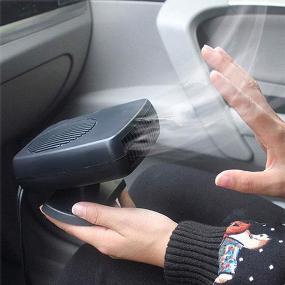 Belro 12V car heater fan, portable ceramic auto heater with 150W/300W for fast defrost and cabin heating in vehicles.