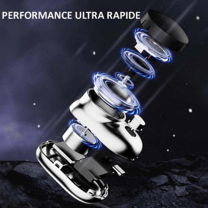 Belro men's mini electric shaver with compact design and multiple grooming heads, ideal for quick and precise facial hair trimming.