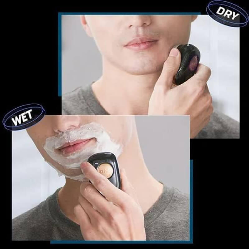 Belro men's mini electric shaver with compact design and adjustable head for smooth grooming.