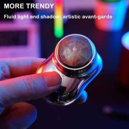 Belro men's mini electric shaver with compact design and multiple grooming heads for close, convenient facial hair trimming.