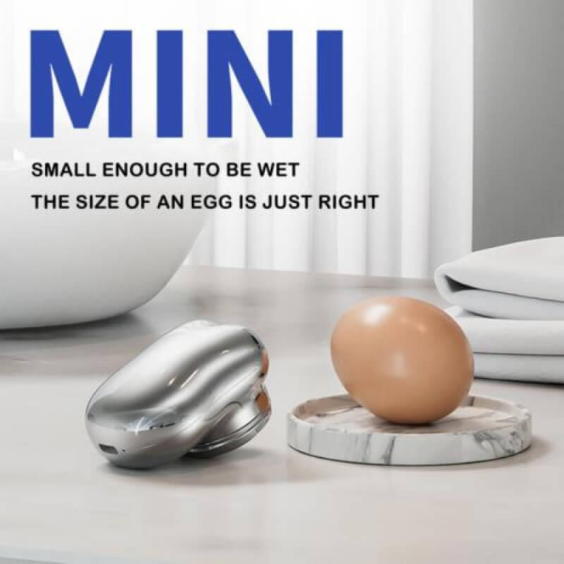 Belro men's mini electric shaver with compact design, showcasing its shaving head and ergonomic handle for personal grooming.