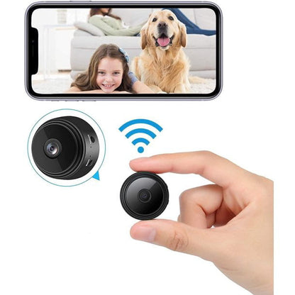 NordisHome compact wireless magnetic security camera with real-time audio and video streaming for home surveillance.