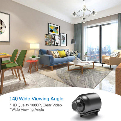 Belro small WiFi camera with night vision, compact security surveillance camera for indoor monitoring.