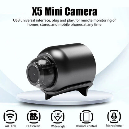 Belro small WiFi security camera with night vision, compact electronic surveillance device, mounted on a wall for home security.
