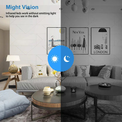 Belro small WiFi security camera with night vision, compact surveillance camera for home or office security.