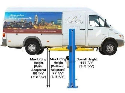 Casavibeo 10,000 lb capacity commercial-grade baseplate lift with sturdy metal construction and safety features.