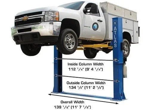 Commercial-grade Casavibeo 10,000 lb capacity baseplate lift with sturdy metal construction and industrial design.