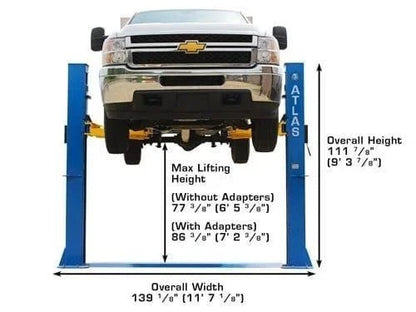 Casavibeo 10,000 lb capacity commercial-grade baseplate lift showing sturdy steel construction and industrial design.