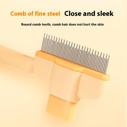 Belro flea comb for dogs and cats with fine metal teeth, pet grooming tool for removing fleas and ticks from pets.