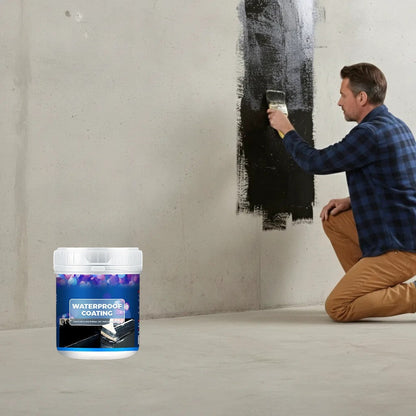 Mivoza Deutschland waterproof sealant applied to wall and roof surfaces for waterproofing and permanent bonding.