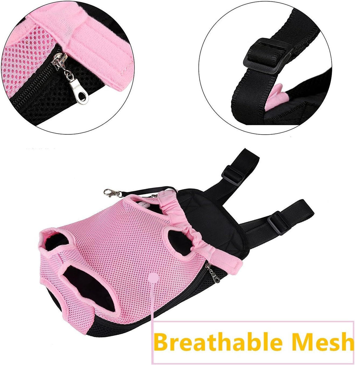 Belro automotive cat carrier pouch with secure straps and breathable mesh, designed for easy transport of pets.