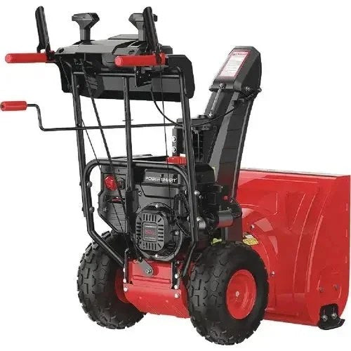 Casavibeo PowerSmart 26-inch two-stage gas snow blower with electric start, featuring a 212cc engine and self-propelled design.