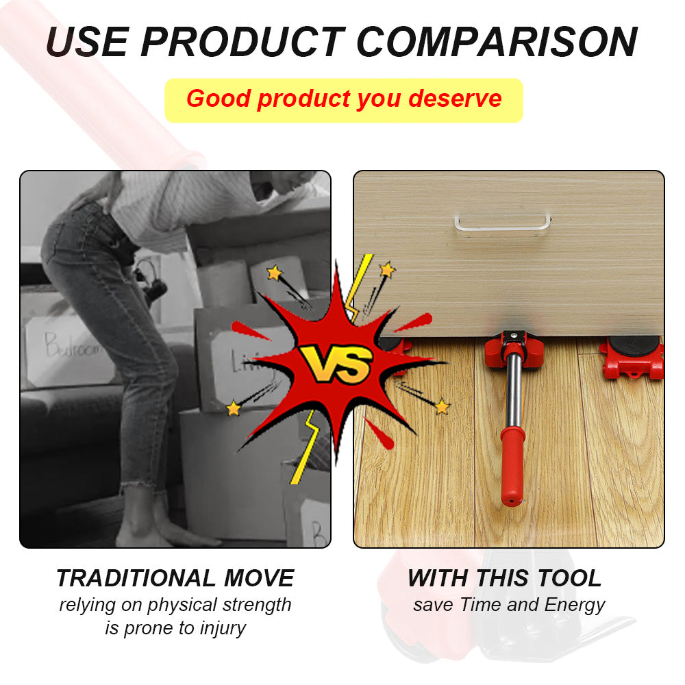 Belro furniture rollers and lifters for moving, designed for easy handling of heavy furniture in home and garden settings.