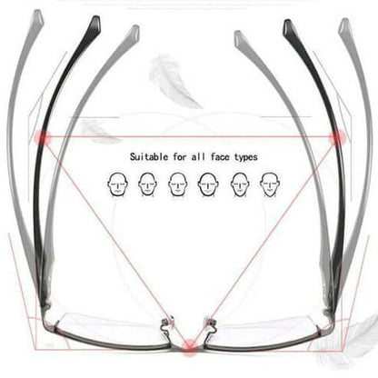 Mivoza progressive multifocal reading glasses with auto-adjusting lenses and blue light filter for clear vision and eye health.