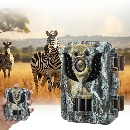 Belro compact wildlife camera with HD infrared night vision, outdoor trail camera for capturing wildlife images at night.