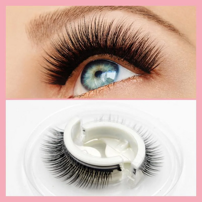 Belro Premium Reusable Self-Adhesive Eyelashes with natural lash design, perfect for enhancing beauty and easy to apply.