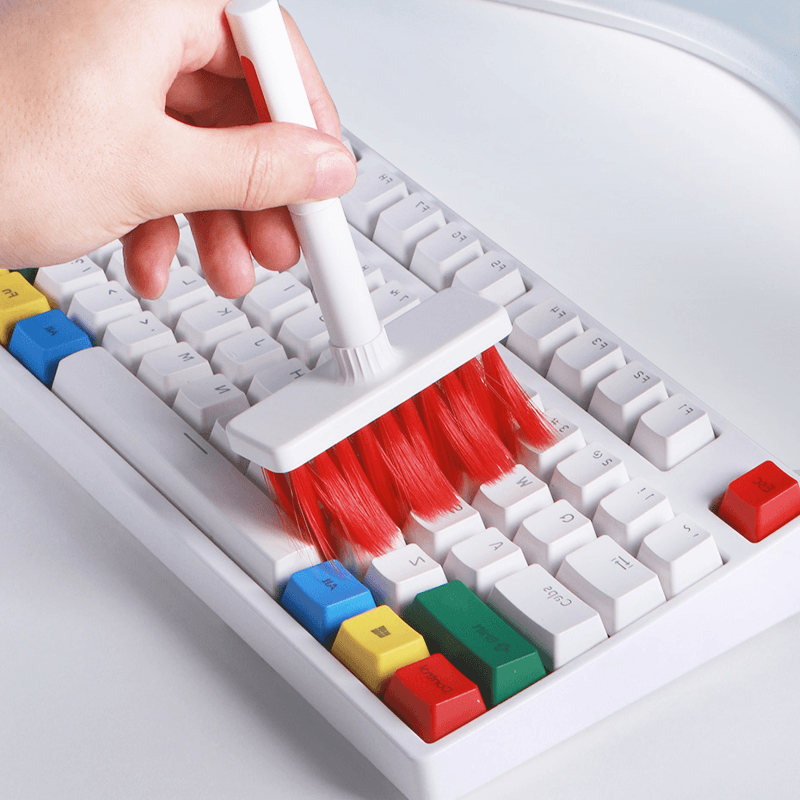Belro 5 in 1 keyboard and earphone cleaner with brushes and cleaning tools for electronics, shown in the image.