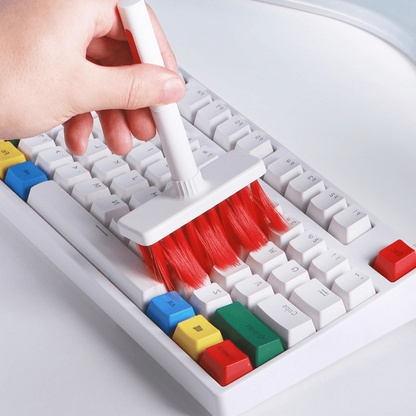 Belro 5 in 1 keyboard and earphone cleaner with brushes and cleaning tools for electronics, shown in the image.
