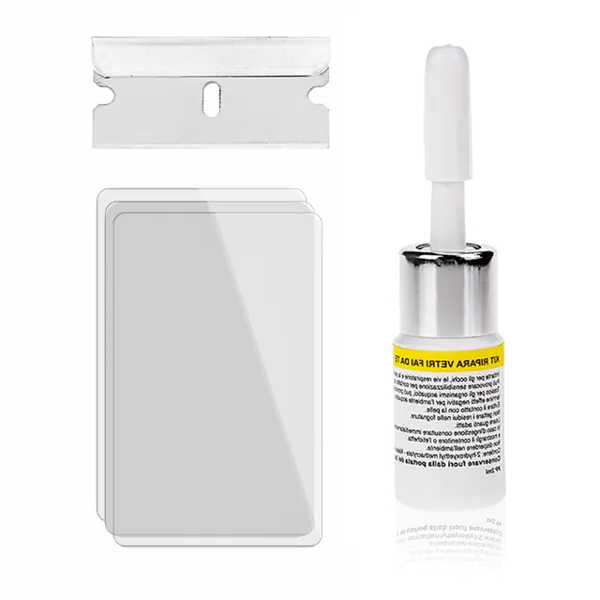 Belro Phone Screen Crack Repair Kit for home use, featuring tools and materials to fix cracked smartphone screens.