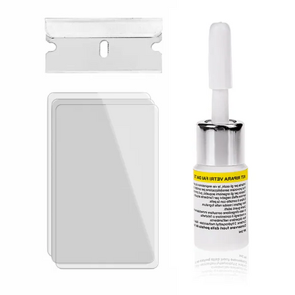 Belro Phone Screen Crack Repair Kit for home use, featuring tools and materials to fix cracked smartphone screens.
