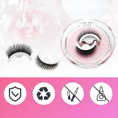 Belro premium reusable self-adhesive eyelashes for beauty and makeup, featuring natural-looking, easy-to-apply eyelash strips.