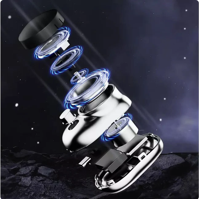 Belro Mini-Shave portable electric razor for personal care, compact handheld shaver for convenient grooming.