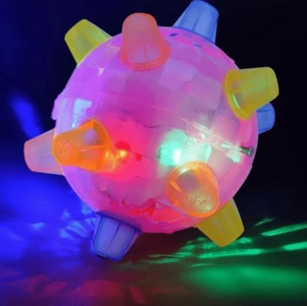 Belro jumping activation ball for dogs, colorful pet toy designed to entertain and engage dogs during playtime.