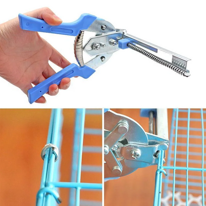 Belro Type M plier wire cage clamp tool set with ergonomic handles and metal jaw for secure wire fastening.